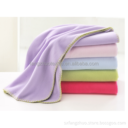 shaoxing fangzhuo factory directly cheap plain style polar fleece blanket